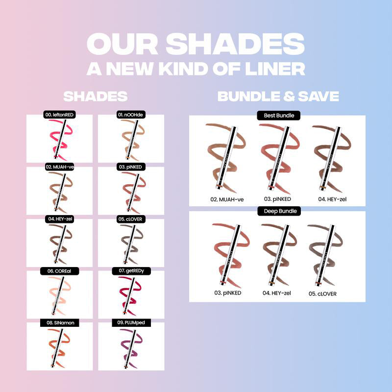 Final 3 Hrs: 70% OFF🔥STAY-N-Peel-Off Lip Liner Stain (Hyaluronic Acid + Vitamin E, Long-Lasting, 3.5ml)