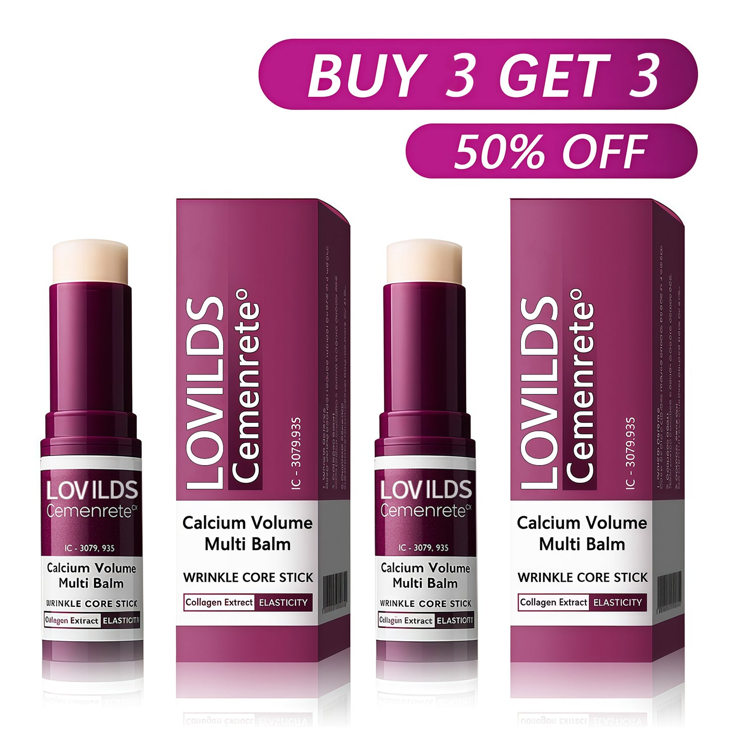 Final 3 Hours: 70% OFF🔥Cemenrete Calcium Multi Balm | Anti-aging, Sagging, Wrinkles | Korean Cosmetics(Limited Time Buy One, Get One Free)