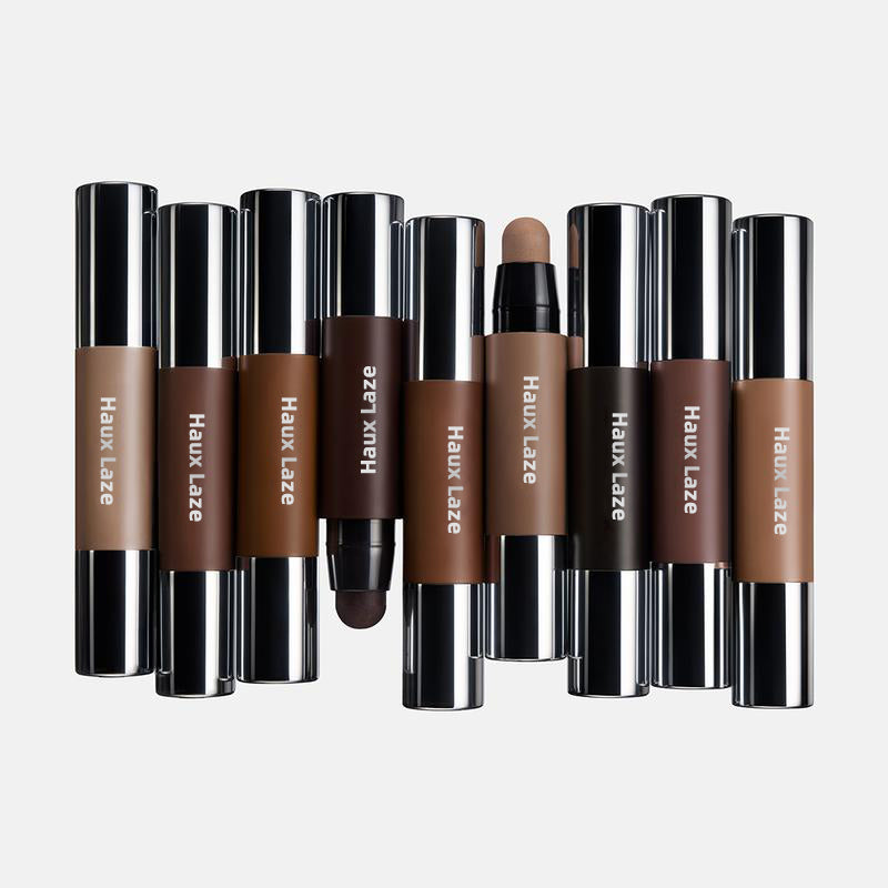 SHAPING DUO - Contour Stick & Sculpting Brush Set with 9 Shadow-Inducing Tones For Precision and Versatility