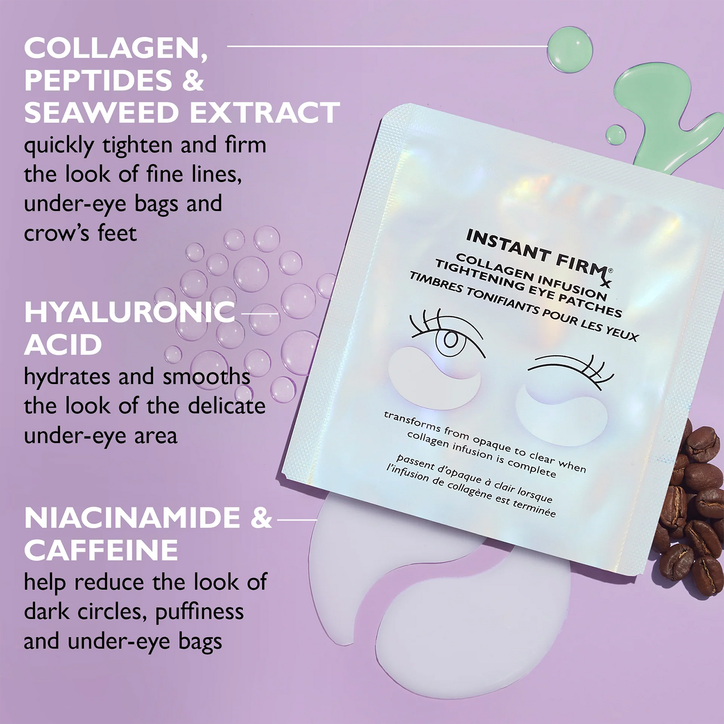 Collagen Infusion Eye Patches – Instantly Firm, Brighten & Revive Tired Eyes