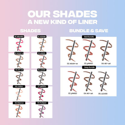 Final 3 Hrs: 70% OFF🔥STAY-N-Peel-Off Lip Liner Stain (Hyaluronic Acid + Vitamin E, Long-Lasting, 3.5ml)