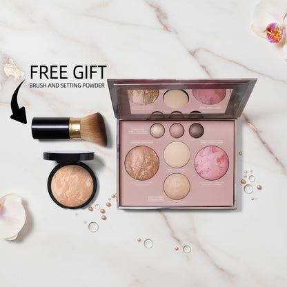 🔥Last 3 hours of celebration!💄Star-studded three-in-one - Baked makeup palette, enjoy 70% off 🥐