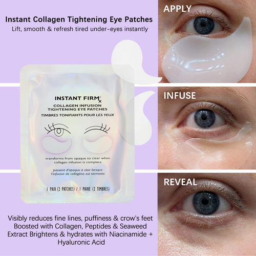 Collagen Infusion Eye Patches – Instantly Firm, Brighten & Revive Tired Eyes