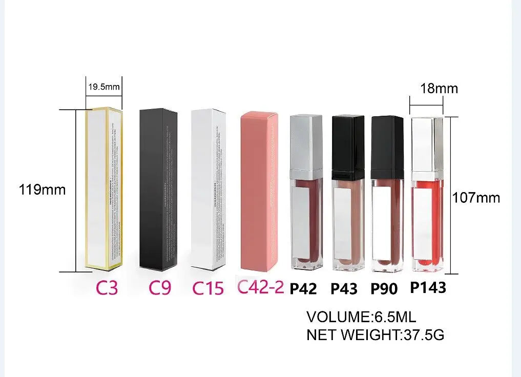Private label transparent sparkling diamond lip gloss
